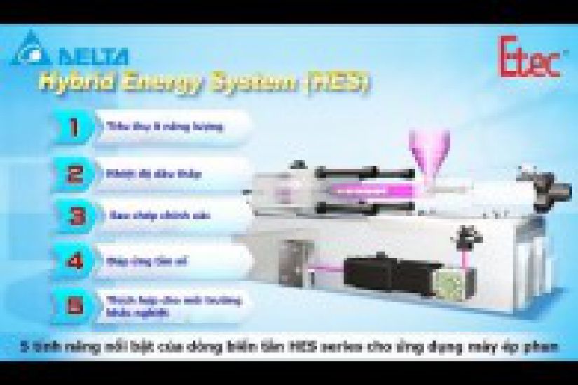 Giải pháp tiết kiệm năng lượng cho máy phun bằng HES của Delta